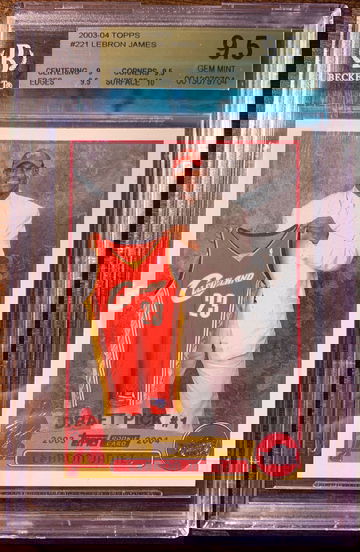 2003-04 Topps Lebron James #221 Rookie Card RC BGS 9.5 Gem Mint Lakers 