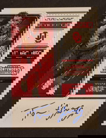 2018 Panini Contenders Draft Picks Trae Young College Ticket Rookie Auto #56