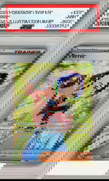 2024 POKEMON TWM EN-TWILIGHT MASQUERADE PERRIN #220 SIR PSA 9 MINT (OC)