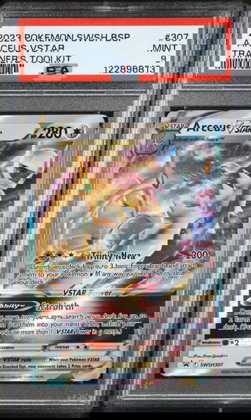 2023 Pokemon SWSH Black Star Promo Trainer's Toolkit Arceus VSTAR #SWSH307 PSA 9
