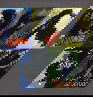 2005 Topps King Kong 8th Wonder Flocked Complete Insert Set 1-5