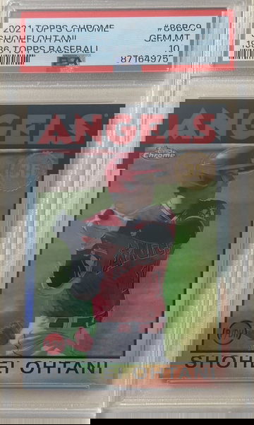 2021 Topps Chrome Shohei Ohtani 1986 Topps Baseball #86BC9 PSA 10 GEM MT