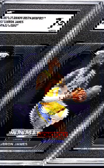 2022-23 Panini Prizm Monopoly Prizm All-Stars LeBron James #PS7 SGC 7