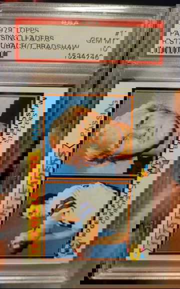 1979 TOPPS passing leaders PSA 10 POP16