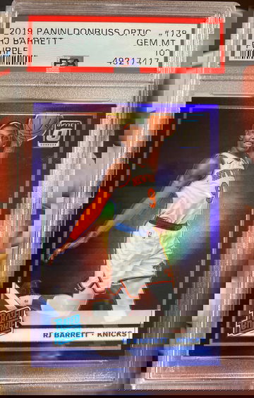 2019 Optic RJ Barrett Purple PSA 10