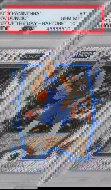 2019 Panini Luka Doncic Player Of The Day Rapture PSA 10