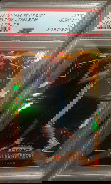 2019 Keldon Johnson Panini Orange Ice Prizm #273 RC Rookie GEM MT PSA 10 #I56