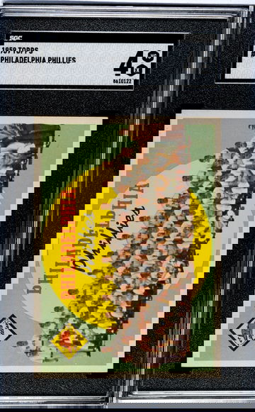 1959 Topps #8 Philadelphia Phillies Team SGC 4 VG-EX