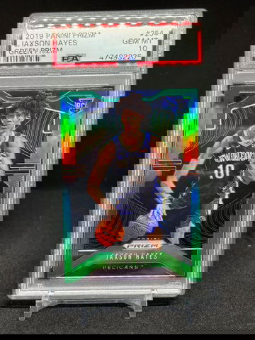 2019 Panini Prizm Jaxson Hayes Rookie Green Prizm Gem Mint PSA 10