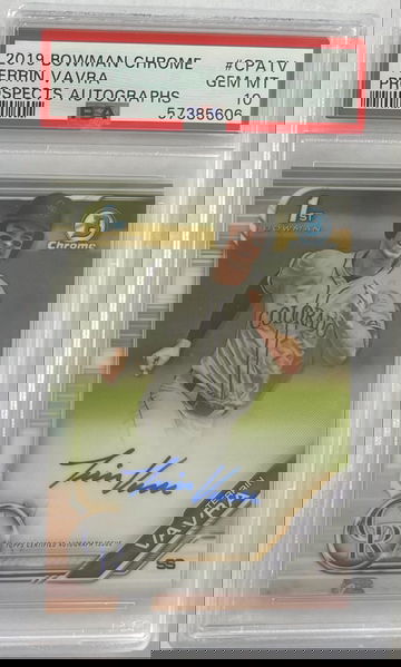 2019 Bowman Chrome Terrin Vavra Prospects Auto PSA 10