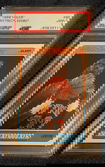 1988 Fleer Patrick Ewing PSA 9