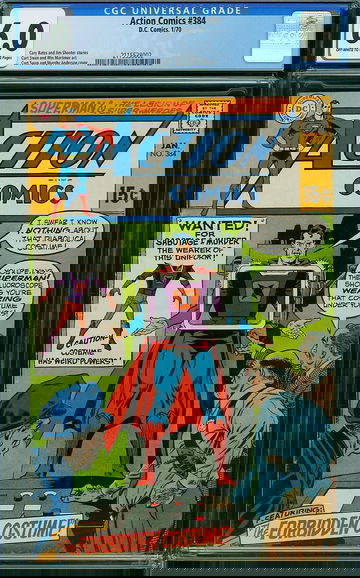 ACTION COMICS #384, CGC 6.0 FN