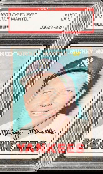 1967 MICKEY MANTLE O-PEE-CHEE PSA 5