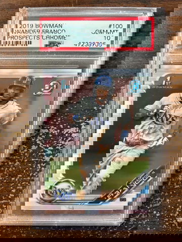 2019 Bowman 100 Wander Franco Prospects Chrome PSA 10