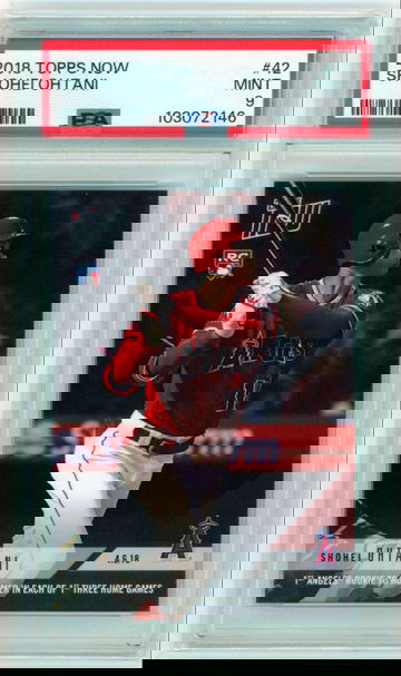 2018 Topps Now #42 Shohei Ohtani PSA 9 MINT!