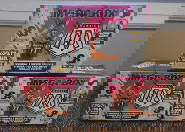 2020-21 Panini NBA Mosaic Mega Box lot (3)