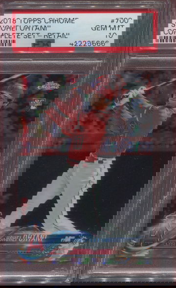 SHOHEI OHTANI 2018 Topps Chrome Complete Set PSA 10