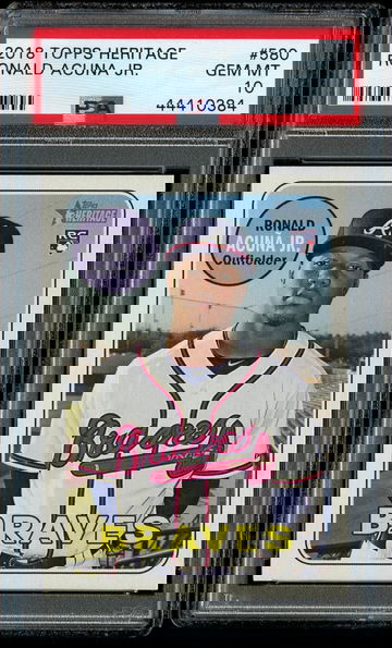 Ronald Acuna Jr. 2018 Topps Heritage High PSA 10 Gem Mint