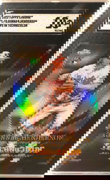 2023 Topps Chrome GUNNAR HENDERSON Topps In Technicolor RC SGC 10