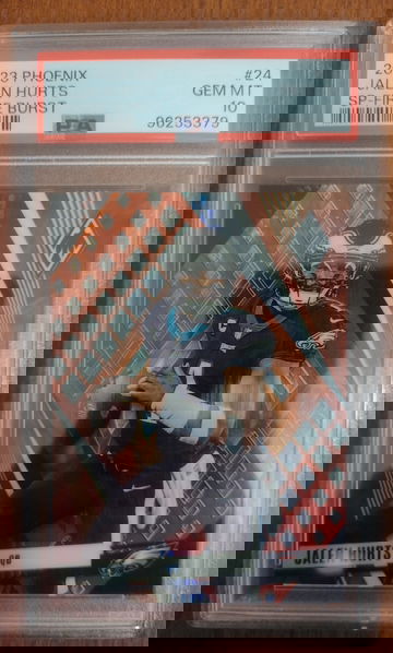 2023 Phoenix Jalen Hurts #24 SP Variation Fire Burst 172/340 PSA 10