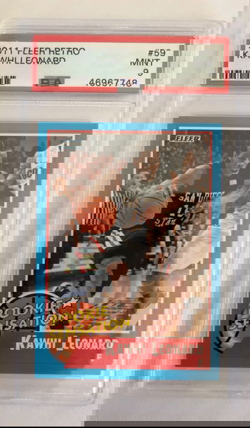 2011 Fleer Retro Kawhi Leonard Rookie PSA 9