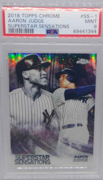 2018 Topps Chrome SS-1 Aaron Judge Superstar Sensations PSA 9