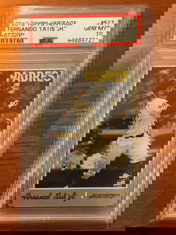 2019 Topps Heritage Fernando Tatis Jr Action #517 PSA 10 GEM MINT