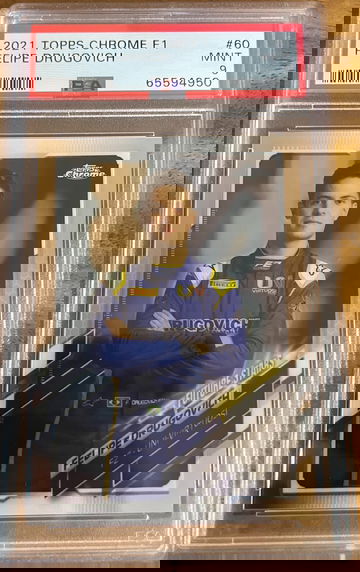 2021 TOPPS CHROME F1 FELIPE DRUGOVICH #60 PSA 9 MINT