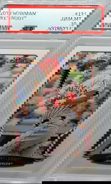 2013 BOWMAN #121 MIKE TROUT PSA 10