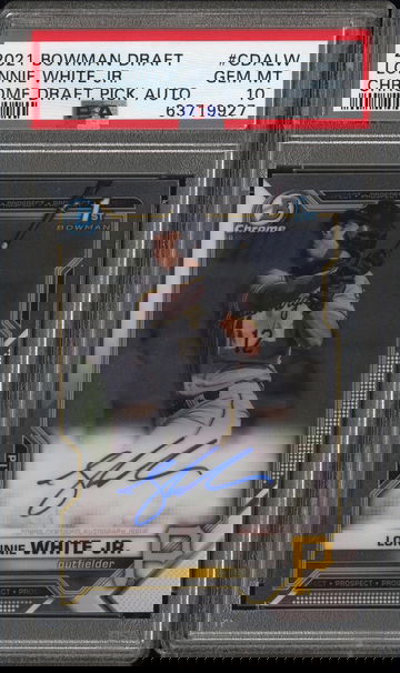 2021 BOWMAN DRAFT AUTO LONNIE WHITE JR. PSA 10