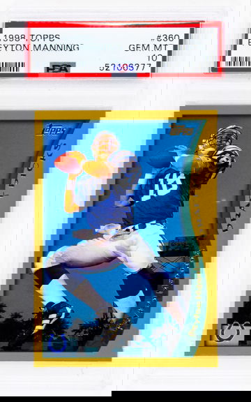 1998 Topps Peyton Manning RC Rookie #360 PSA 10