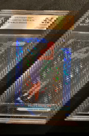 2018 Prizm Miles Bridges Fast Break blue /175 BGS 9.5 Gem Mint 