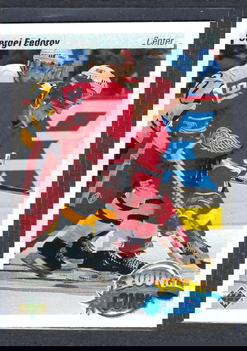 1990-91 UD Hockey Sergei Fedorov ROOKIE