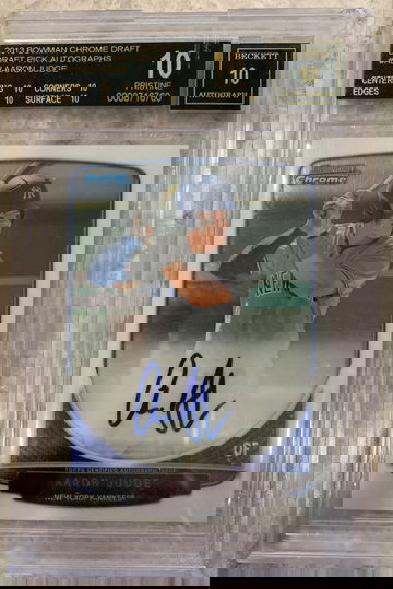 Aaron Judge 2013 Bowman Chrome auto rookie  BGS 10 Black Label!!