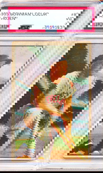 1953 Bowman Color #8 Al Rosen PSA 3 - JUST GRADED! NEW CASE!