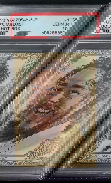 2019Allen & Ginter Post Malone Gold Hot Box PSA 10