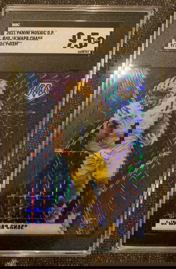 Ja’marr chase mosaic blue prizm /75 sgc 9.5 mint