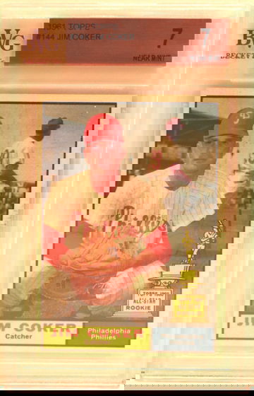 1961 Topps #144 Jim Coker BVG 7 Near Mint