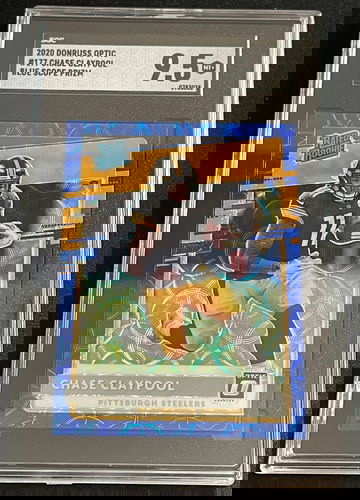 2020 Panini Donruss Optic Chase Claypool Blue Scope Prizm RC SGC 9.5 Steelers!