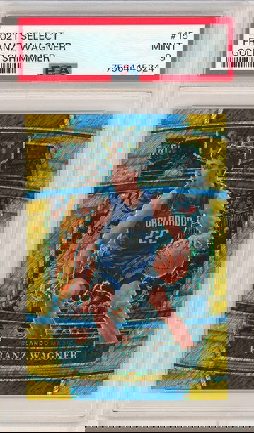 2021 Select FRANZ WAGNER Concourse Level Gold Shimmer #8/10 PSA 9 ROOKIE RC SSP