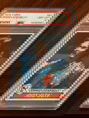 1979 Topps Dennis Eckersley HOF PSA 8 Boston Red Sox