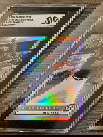 2020 Donruss Optic Holo Prizm Jasson Dominguez SGC 10