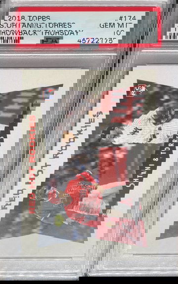 PSA 10 2018 Topps Shohei Ohtani/Gleyber Torres Throwback Thursday #174