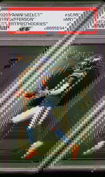 2020 Justin Jefferson Select Certified Rookies SCR9 RC PSA 9