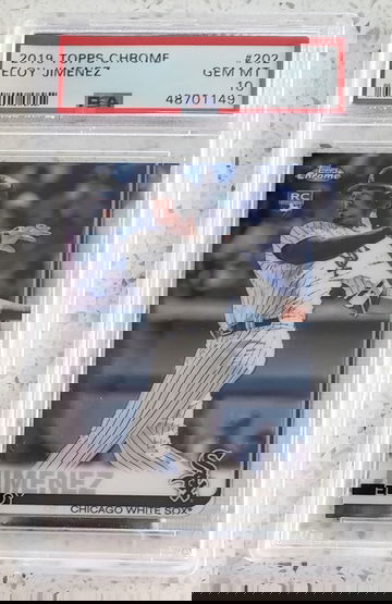 2019 Topps Chrome Eloy Jimenez Rookie RC PSA 10