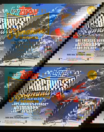  2021 Topps Archives Signature Series Baseball Box Lot (2 boxes)