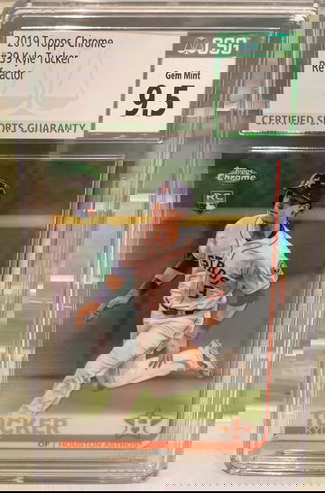 Kyle Tucker 2019 Topps Chrome Refractor Rookie RC CSG 9.5 