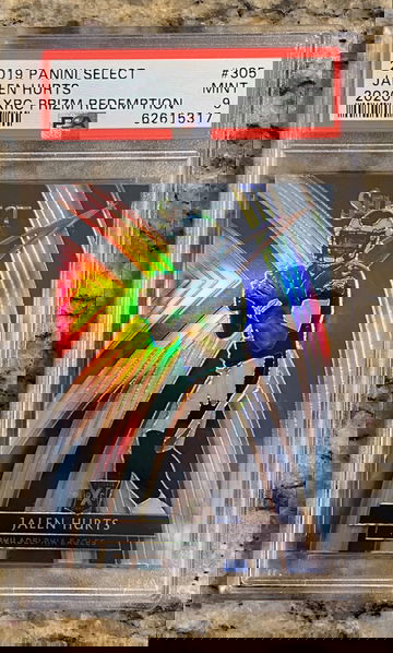 2019 Select Jalen Hurts XRC Prizm PSA 9