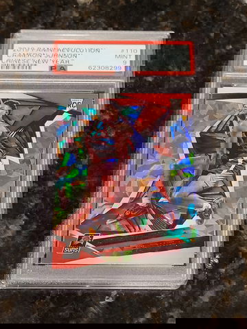 2019 Revolution Cameron Johnson RC Rookie Chinese New Year SP INSERT #110 PSA 9!