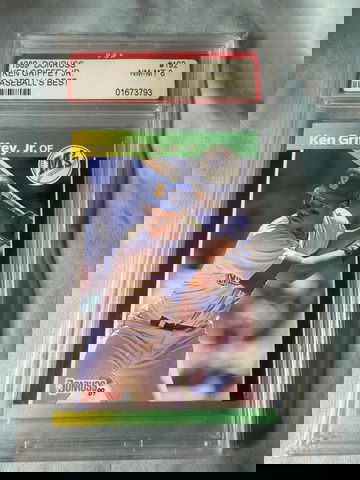 PSA 8 1989 DONRUSS BASEBALLS BEST #192 KEN GRIFFEY JR ROOKIE RC CARD